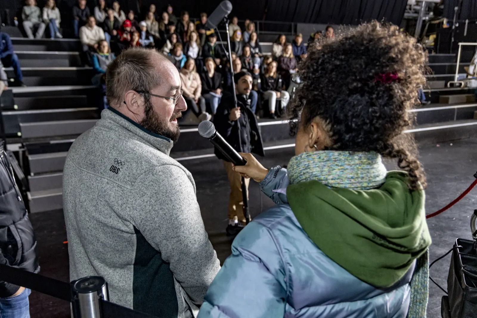 Camera workshop in front of an audience, Film Academy day